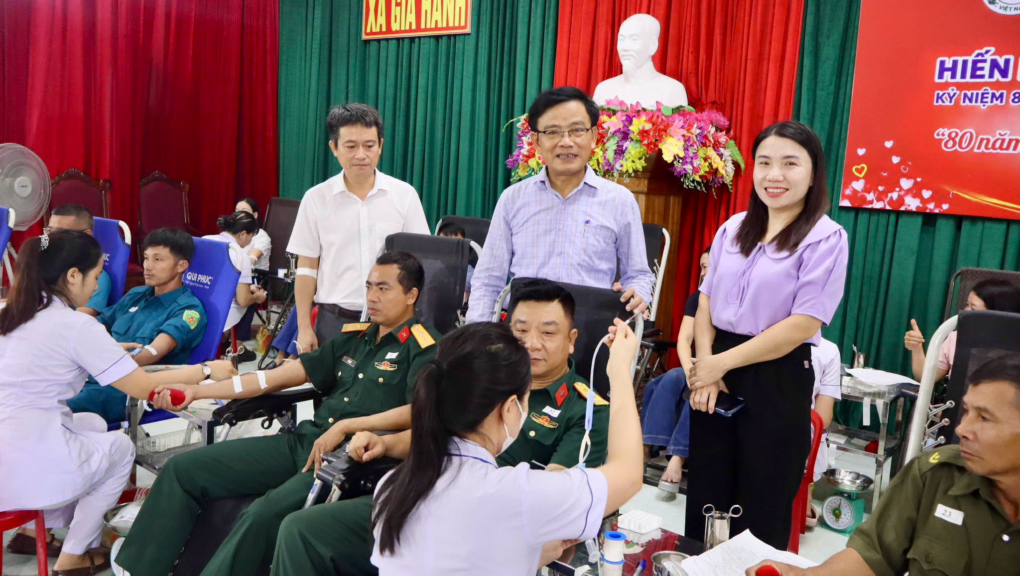 Xã Gia Hanh tiếp nhận 129 đơn vị máu trong Ngày hội hiến máu tình nguyện năm 2026