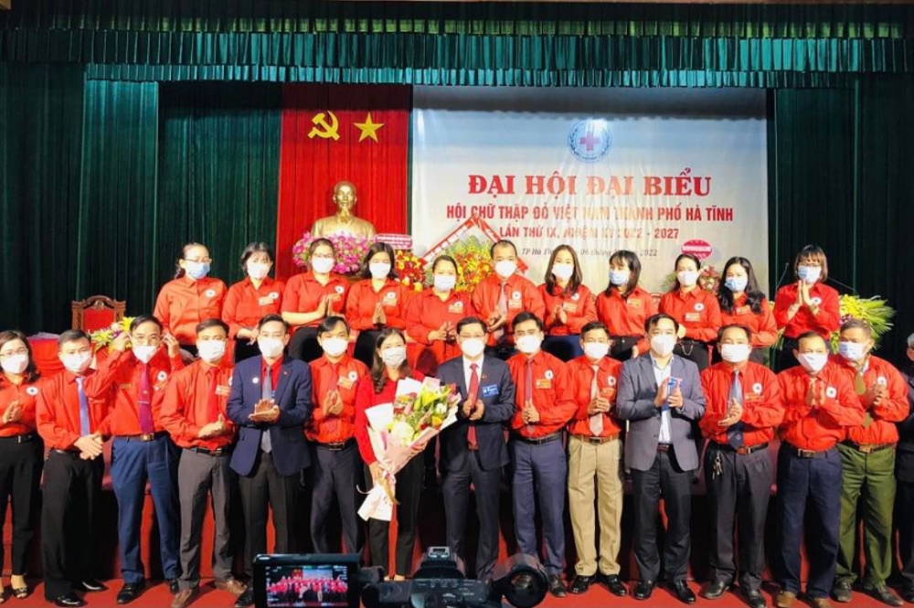 Đại hội Đại biểu Hội Chữ thập đỏ Việt Nam thành phố Hà Tĩnh khóa IX, nhiệm kỳ 2022 - 2027