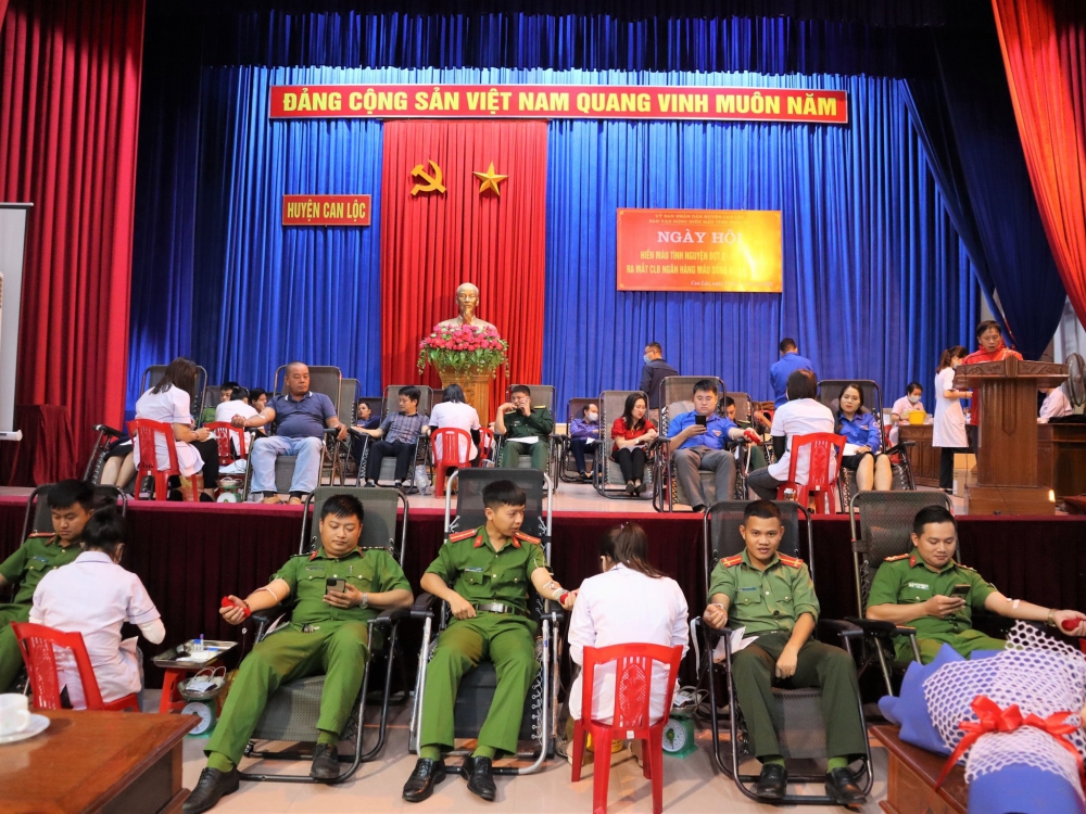 Ngày hội hiến máu tình nguyện đợt 2 năm 2022 tại huyện Can Lộc