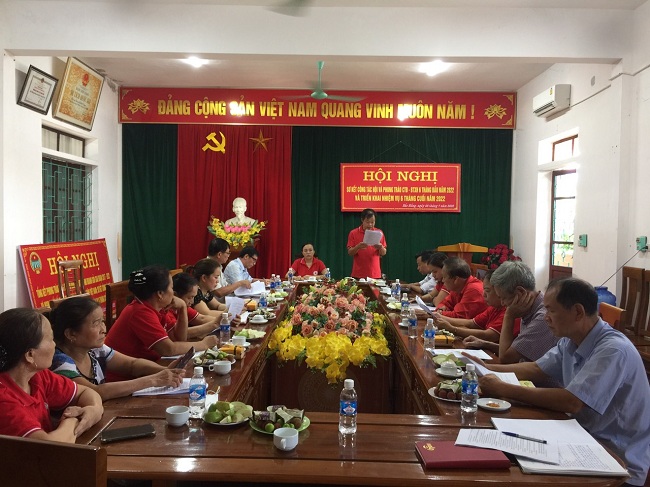 Hội Chữ thập đỏ - BTXH phường Bắc Hồng thị xã Hồng Lĩnh tổ chức sơ kết công tác Hội 6 tháng đầu năm 2022