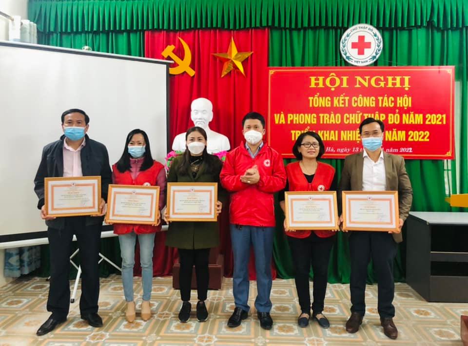 Thạch Hà tổ chức Hội nghị tổng kết công tác hội, phong trào chữ thập đỏ năm 2021; triển khai nhiệm vụ năm 2022  và phát động  hưởng ứng phong trào