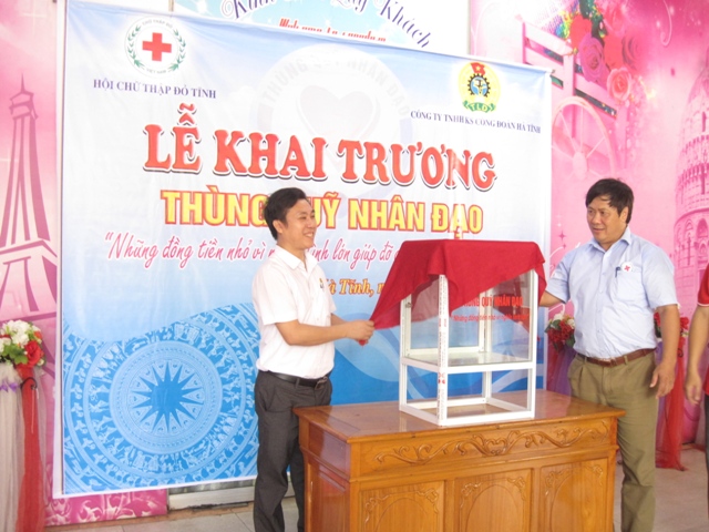 Hội Chữ thập đỏ tỉnh Hà Tĩnh: Khai trương đặt thùng quỹ nhân đạo tại các khách sạn trên địa bàn