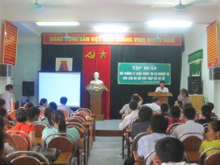 Huyện Hội Can Lộc tổ chức tập huấn cho 70 cán bộ phụ trách công tác thanh thiếu niên Chữ thập đỏ trường học