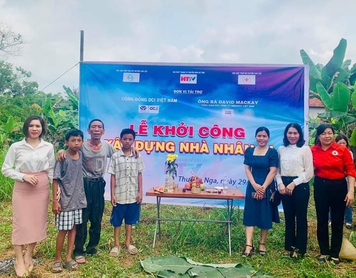 Khởi công xây dựng Nhà nhân ái tại xã Thường Nga, huyện Can Lộc