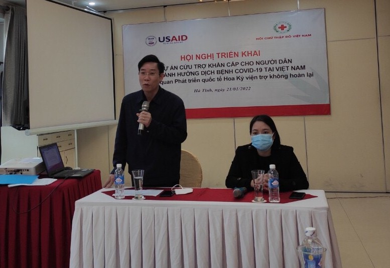 Hà Tĩnh tổ chức hội nghị triển khai Dự án “Cứu trợ khẩn cấp cho người dân chịu ảnh hưởng bởi dịch bệnh Covid-19”